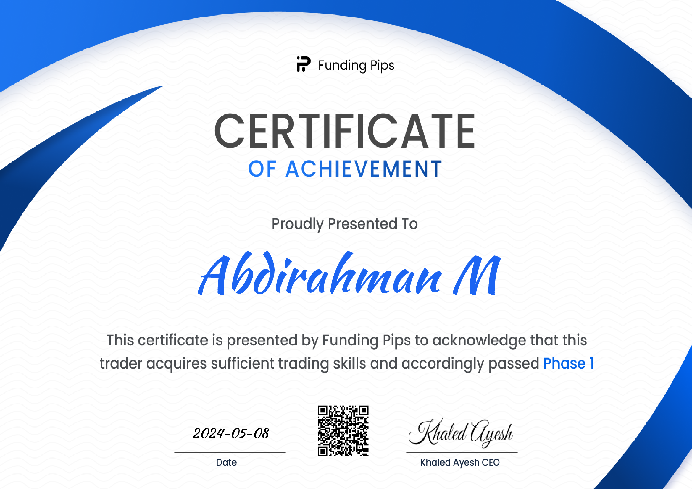 Shahaadada ardayga P4P